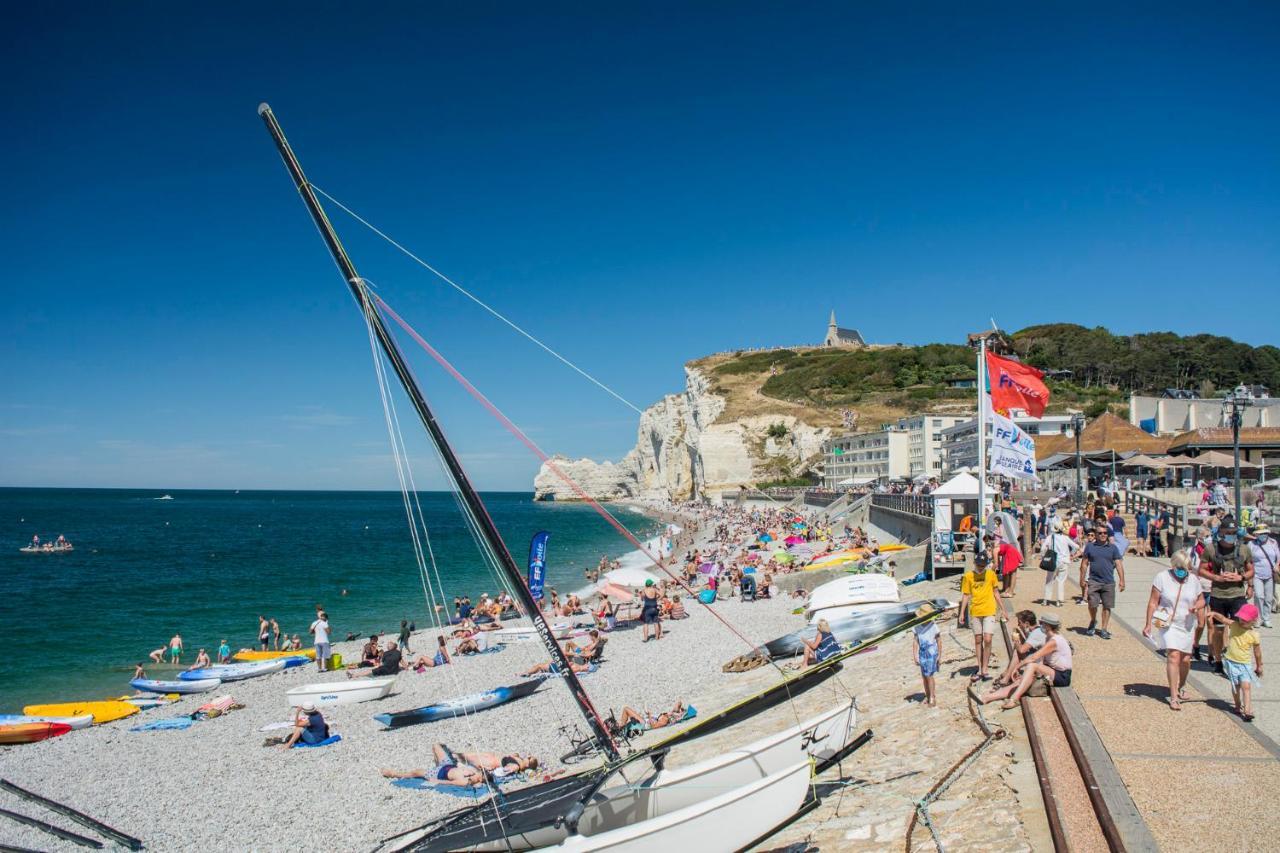 La Belle Vue Le Diamant Des Yeux Mer Et Golf Front Mer Étretat Exteriér fotografie